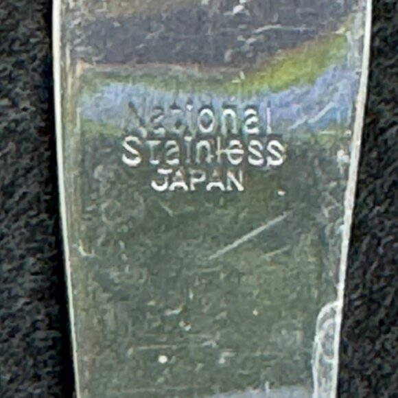 Vintage National Stainless Rose and Leaf Japan Flatware Set 2 Knives 4 Teaspoons - Picture 5 of 12